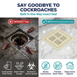 Luxury Anti-Cockroach Ceramic Drain Jali for Premium Bathrooms and Wet Areas