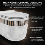 Anti-Bacterial Ceramic Wall Hung Toilet for Enhanced Bathroom Hygiene