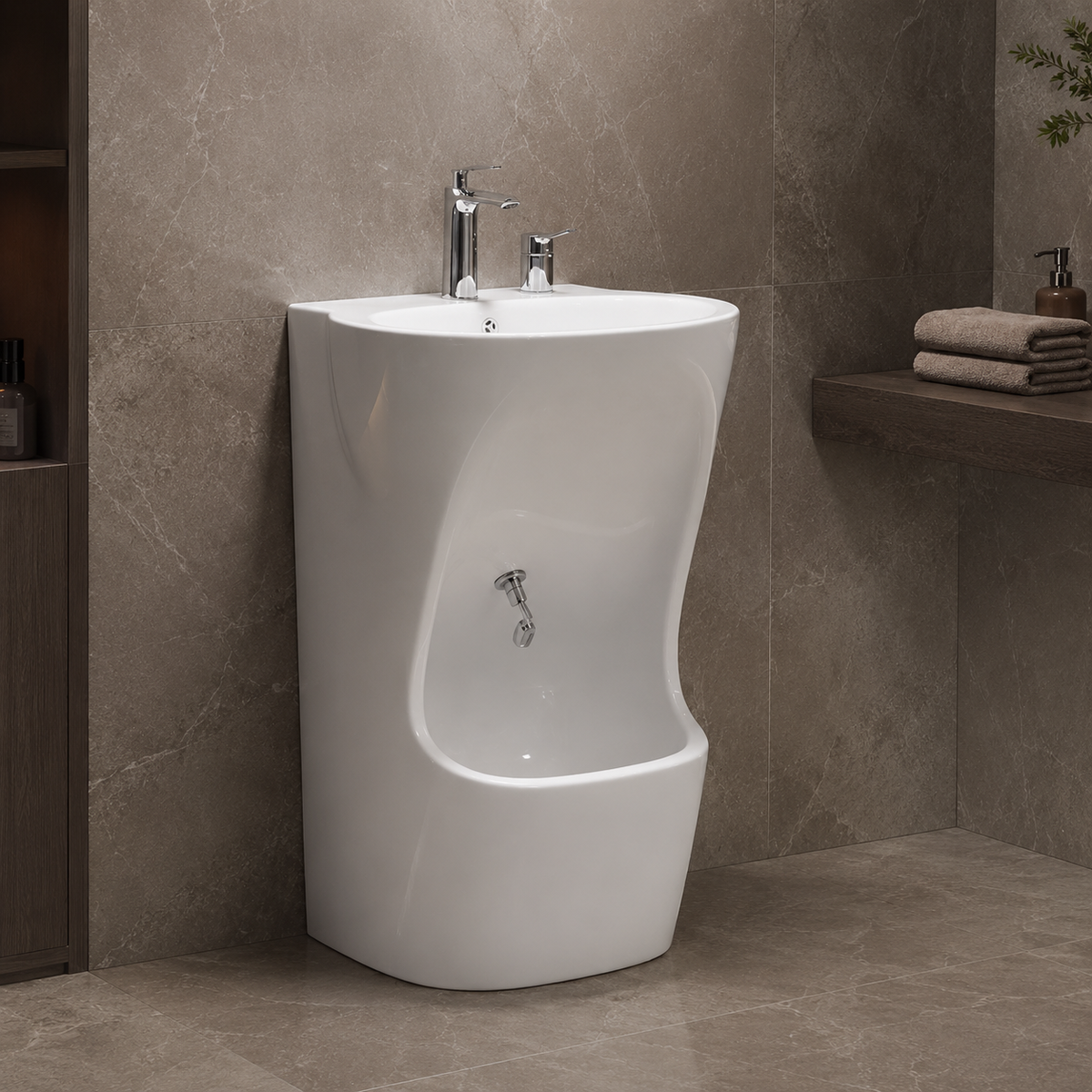 Wudu Basin Crystal White