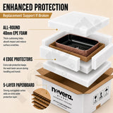 Novera Global Ceramic Table Top Wash Basin | Glossy Rectangular Vessel Sink | Above Counter Vessel Sink for Bathroom Vanity | 5-Year Warranty | Imported Glossy Countertop Wash Bowl (Black & Rose Gold) Novera Global