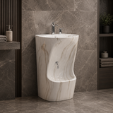 Wudu Basin Imperial White (Ceramic) | One-Piece Pedestal Ablution Basin with Leg Wash – Novera Global