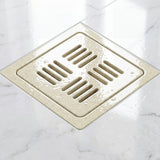 Novera Global Ceramic Square Slotted Floor Drain for Bathroom | Premium Drain Jali | 10-Year Warranty | Rust & Fade Proof Waste Water Drain Cover for Shower Area, Kitchen, Balcony & Wet Rooms (Marble)
