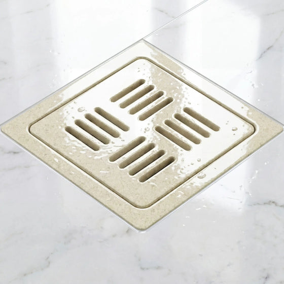Luxury Square Ceramic Drain Cover with Premium Matte Finish by Novera Global