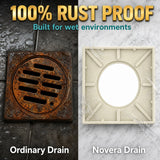 Premium 100% Rust-Proof Invisible Tile Insert Floor Drain – Luxury Marble Drain Cover