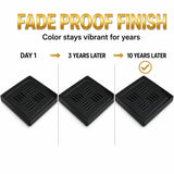 Premium Fade-Proof Black Ceramic Floor Drain – Luxury Bathroom Drain Cover with Long-Lasting Finish