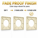 Novera Global Ceramic Square Tile Insert Floor Drain with Anti-Cockroach Trap Cup | Invisible Bathroom Drain Jali | 10-Year Warranty | Rust & Fade Proof Floor Waste Drain for Shower & Balcony (Marble)