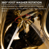 360 Degree Rotating Foot Washer for Royal Gold Wudu Basin