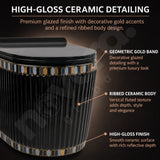 Anti Bacterial Glazed Black Wall Mounted Western Toilet