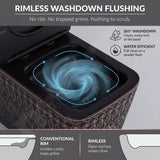 Efficient 360 Degree Rimless Flush Technology