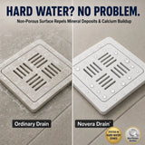 Premium Hard Water Resistant White Ceramic Floor Drain – Luxury Bathroom Drain Solution