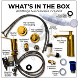 Royal Gold Wudu Basin Installation Kit with Accessories