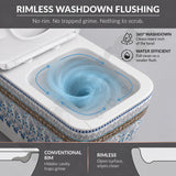 Rimless Washdown Flushing System for Designer Wall Hung Toilet