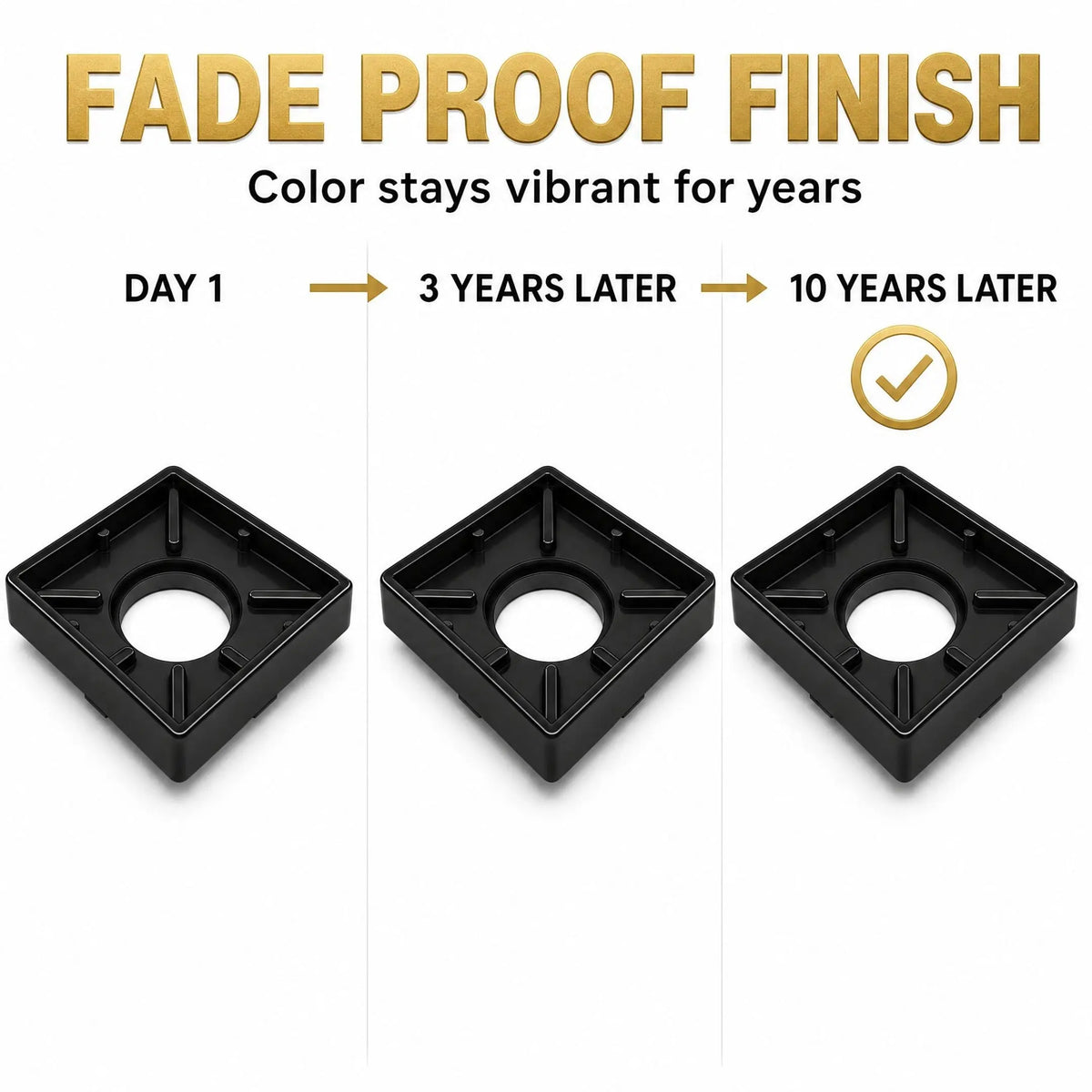Novera Global Ceramic Square Tile Insert Floor | Invisible Bathroom Drain Jali | 10-Year Warranty | odor blocker drain | Rust & Fade Proof Floor Waste Drain for Shower, Kitchen & Balcony (Black) Novera Global