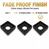 Novera Global Ceramic Square Tile Insert Floor | Invisible Bathroom Drain Jali | 10-Year Warranty | odor blocker drain | Rust & Fade Proof Floor Waste Drain for Shower, Kitchen & Balcony (Black) Novera Global