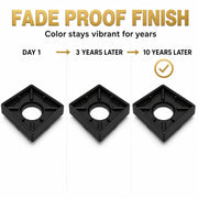 Novera Global Ceramic Square Tile Insert Floor | Invisible Bathroom Drain Jali | 10-Year Warranty | odor blocker drain | Rust & Fade Proof Floor Waste Drain for Shower, Kitchen & Balcony (Black)