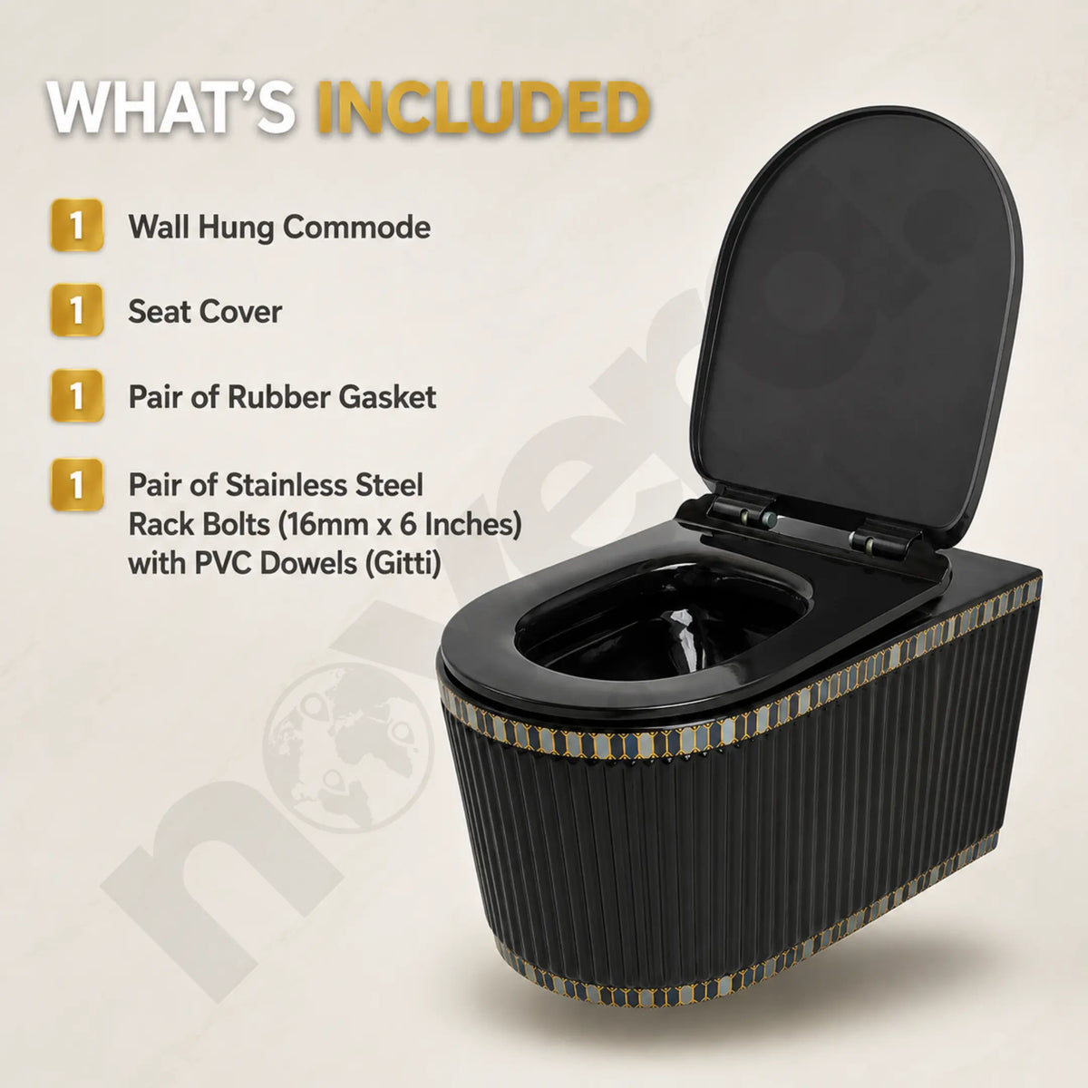 Novera Obsidia Wall Hung Toilet Dimensions and Specifications