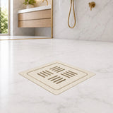 Royal Designer Ceramic Square Floor Drain for Elegant Shower Areas and Premium Bathrooms