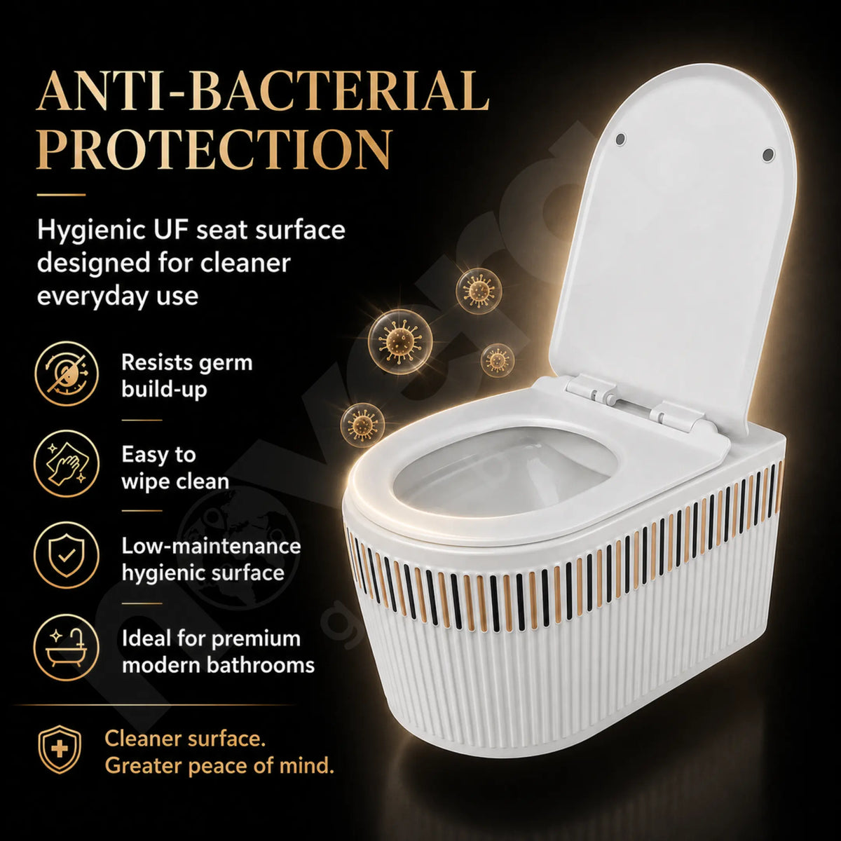 Modern Wall Mounted Toilet for Luxury Bathroom Interiors