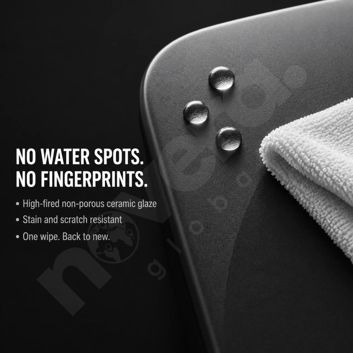 Water Spot Resistant Black Ceramic Toilet Surface