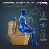 Ergonomic Seating Comfort in Novera Gold Western Toilet