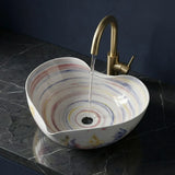 Handcrafted Artistic Ceramic Table Top Basin by Novera Global – Premium Countertop Vessel Sink for Modern Bathroom