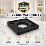 Novera Global Ceramic Square Tile Insert Floor | Invisible Bathroom Drain Jali | 10-Year Warranty | odor blocker drain | Rust & Fade Proof Floor Waste Drain for Shower, Kitchen & Balcony (Black) Novera Global