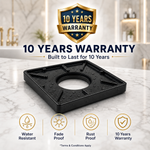 Novera Global Ceramic Square Tile Insert Floor | Invisible Bathroom Drain Jali | 10-Year Warranty | odor blocker drain | Rust & Fade Proof Floor Waste Drain for Shower, Kitchen & Balcony (Black)