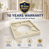 Premium Invisible Tile Insert Floor Drain with 10-Year Warranty – Luxury Bathroom Drain Cover