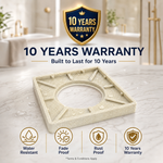 Novera Global Ceramic Square Tile Insert Floor Drain with Anti-Cockroach Trap Cup | Invisible Bathroom Drain Jali | 10-Year Warranty | Rust & Fade Proof Floor Waste Drain for Shower & Balcony (Marble)