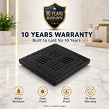 Luxury Designer Ceramic Square Drain Jali Built for Long-Lasting Bathroom Performance