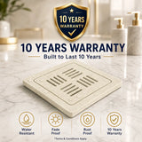 Royal Ceramic Floor Drain with 10-Year Warranty – Premium Bathroom Drain Cover by Novera Global