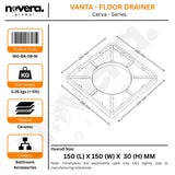 Premium Invisible Tile Insert Floor Drain Dimensions – Luxury Bathroom Drain Installation Guide by Novera Global