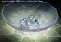 Novera Global Glaciera Lume Circle glass table top basin