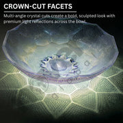 Novera Global Glaciera Lume Circle glass table top basin