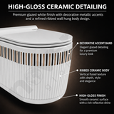 Anti-Bacterial Ceramic Wall Hung Toilet for Enhanced Bathroom Hygiene
