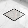 Novera Global Ceramic Square Tile Insert Floor | Invisible Bathroom Drain Jali | 10-Year Warranty | odor blocker drain | Rust & Fade Proof Floor Waste Drain for Shower, Kitchen & Balcony (Black)