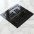 Novera Global Ceramic Square Slotted Floor Drain for Bathroom | Premium Drain Jali | 10-Year Warranty | Rust & Fade Proof Waste Water Drain Cover for Shower Area, Kitchen, Balcony & Wet Rooms (Black)