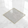 Novera Global Ceramic Square Tile Insert Floor | Invisible Bathroom Drain Jali | 10-Year Warranty | odor blocker drain | Rust & Fade Proof Floor Waste Drain for Shower, Kitchen & Balcony (Marble)