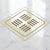 Novera Global Ceramic Square Slotted Floor Drain for Bathroom | Premium Drain Jali | 10-Year Warranty | Rust & Fade Proof Waste Water Drain Cover for Shower Area, Kitchen, Balcony & Wet Rooms (Marble)