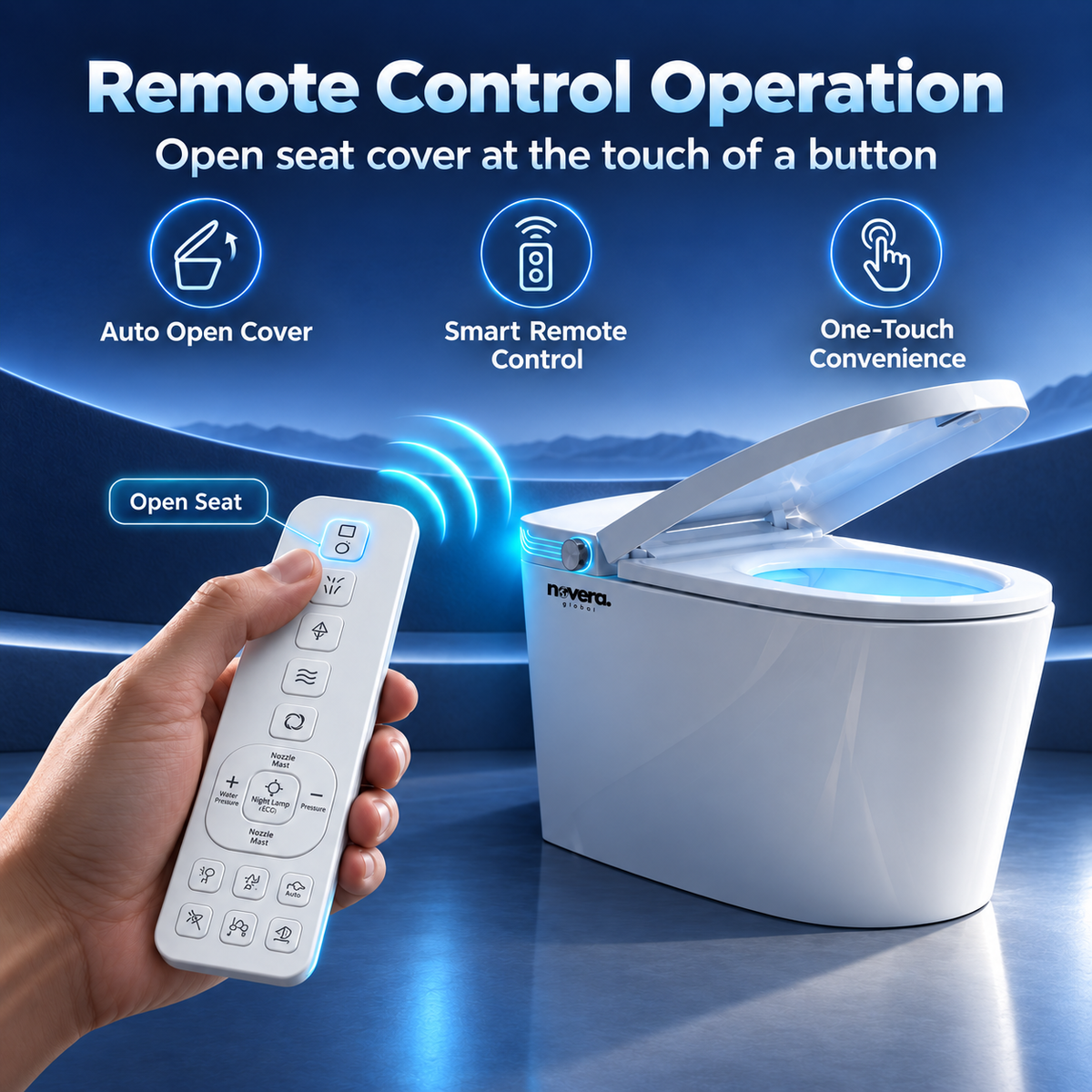 Synko Touchless Smart Western Commode – Novera Global