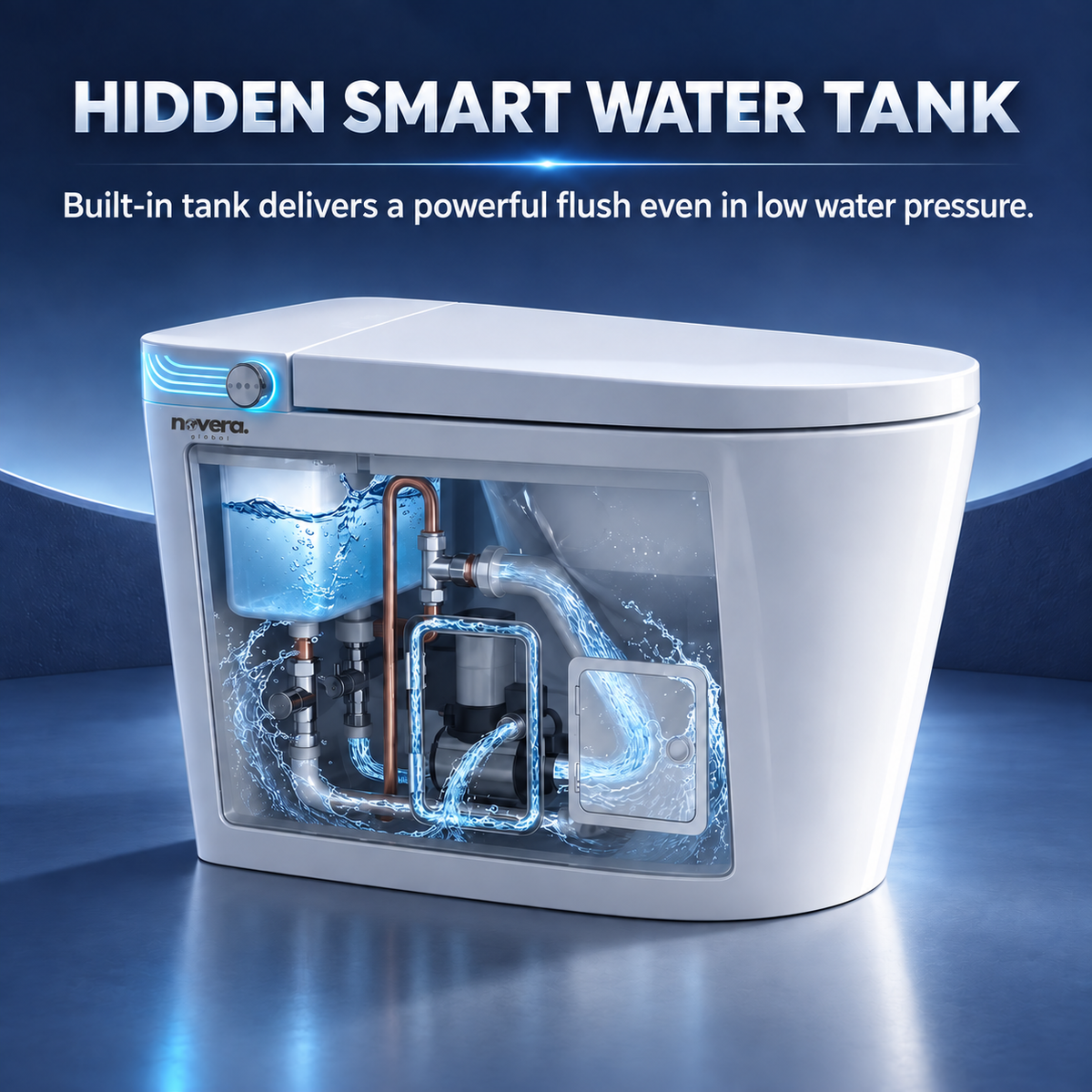 Synko Touchless Smart Western Commode – Novera Global