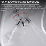 Luxury White Wudhu Basin with 360 Degree Foot Washer