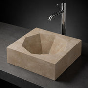 Novera Global Diamond Ceramic Tile Wash Basin – Matt Sand Beige