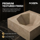 Modern Diamond Collection Ceramic Vanity Basin for Luxury Bathroom Countertops