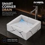 Handmade Ceramic Tile Basin with Smooth Water Flow Design
