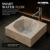 Handcrafted Matt Finish Diamond Bowl Vessel Sink for Premium Bathroom Vanity
