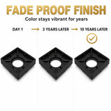 Novera Global Ceramic Square Tile Insert Floor | Invisible Bathroom Drain Jali | 10-Year Warranty | odor blocker drain | Rust & Fade Proof Floor Waste Drain for Shower, Kitchen & Balcony (Black)