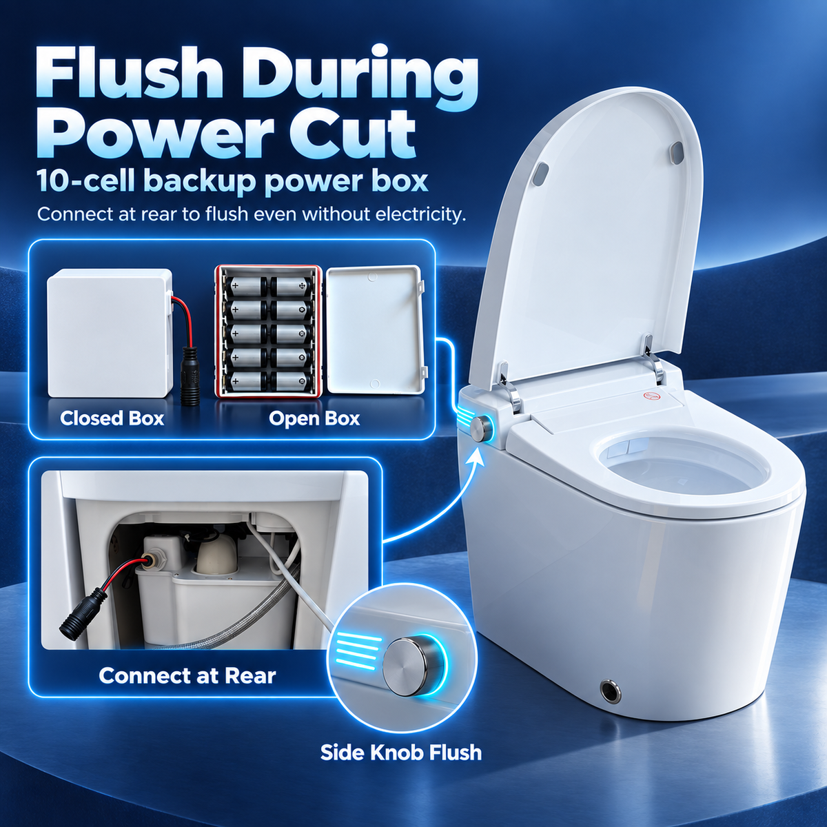 Synko Touchless Smart Western Commode – Novera Global