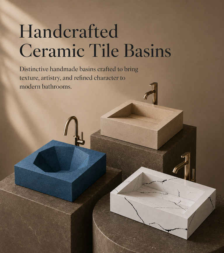 Novera Global wudu wash basin and glass pedestal basin collection — premium bath fixtures in India